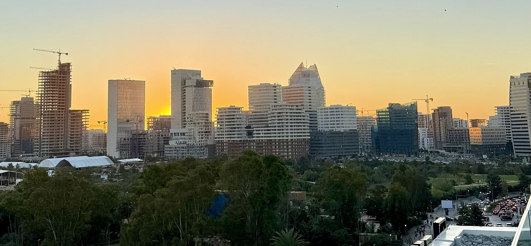 Casablanca Finance City skyline in Casablanca