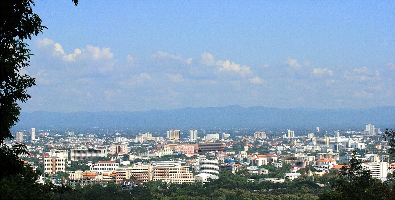 City skyline in Chiang Mai