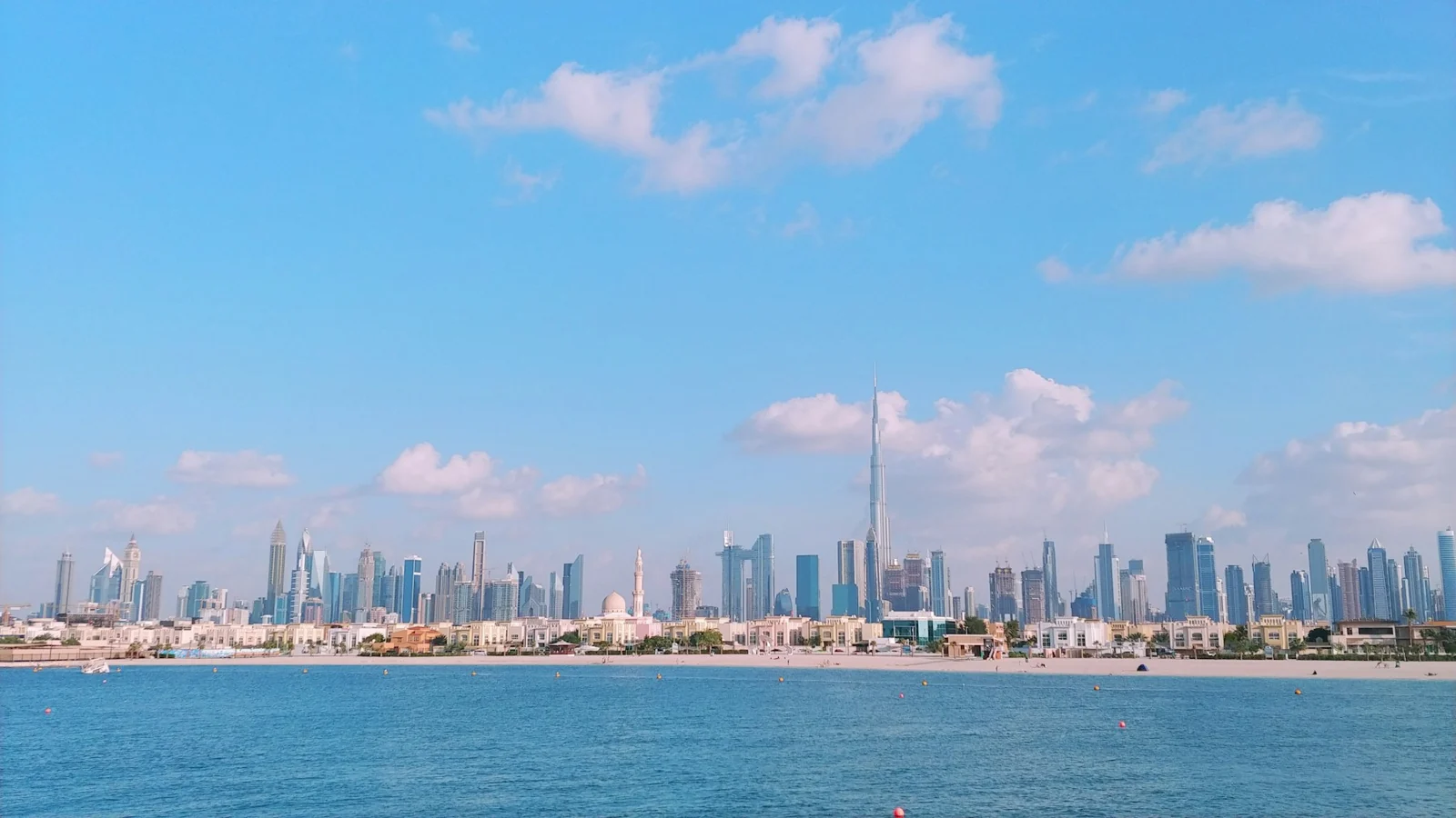 Dubai skyline with Burj Khalifa