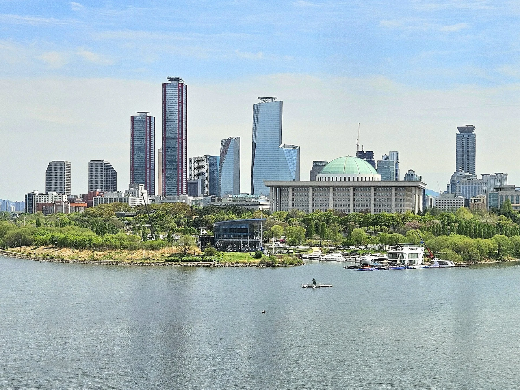 Yeouido business district skyline in Seoul